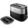Philips | HD2517/90 Daily Collection | Toaster | Power 830 W | Number of slots 2 | Housing material Plastic | Black/Stainless St - 2